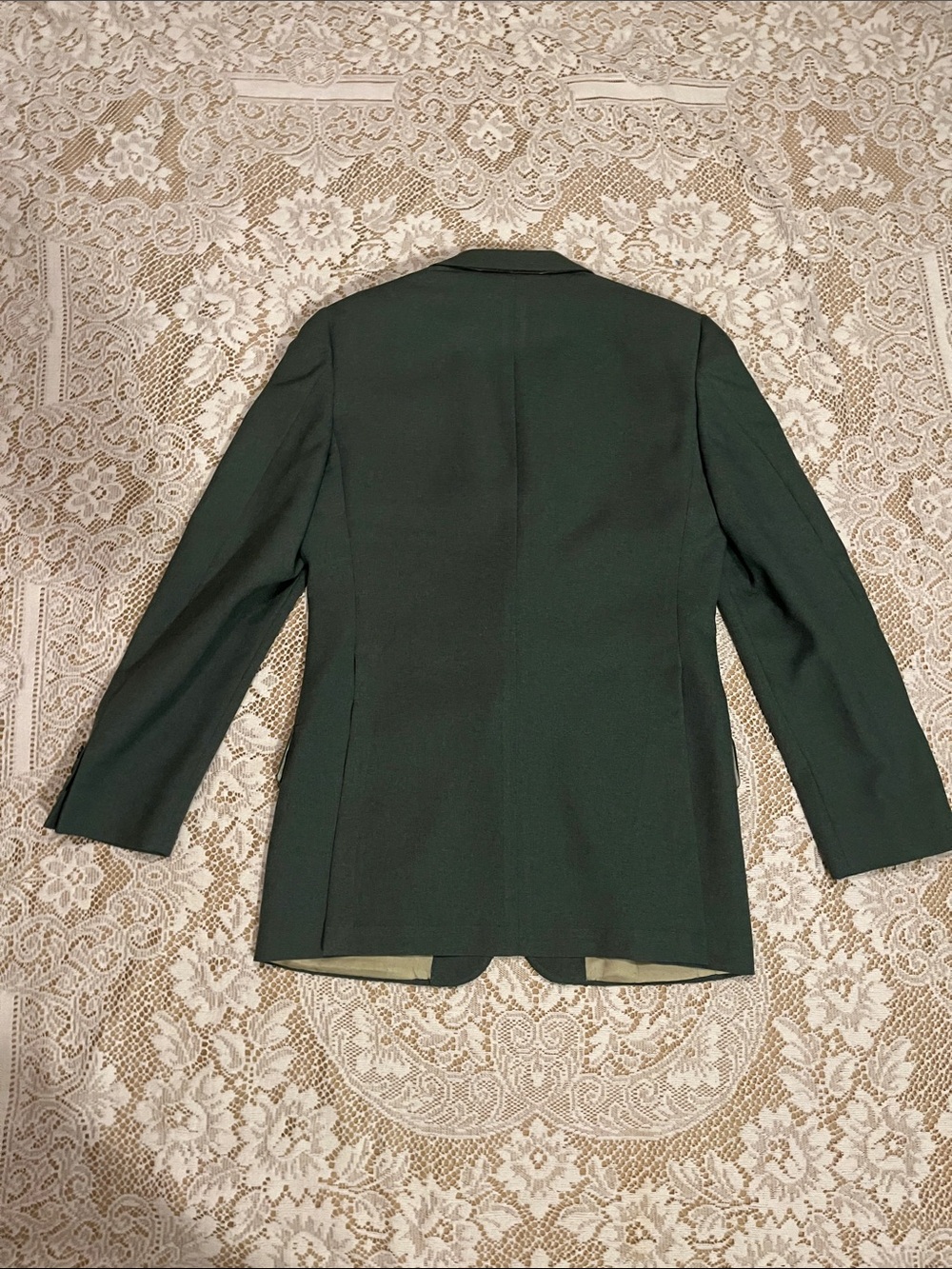 1970s The Attic Union Made Longline Suit Set, Sage Green, Size M Tall - Picture 7 of 14
